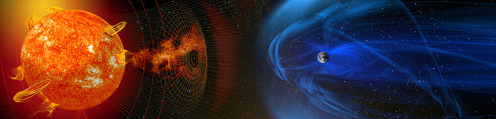 Magnetic,Lines,Of,Force,Surrounding,Earth,Known,As,The,Magnetosphere